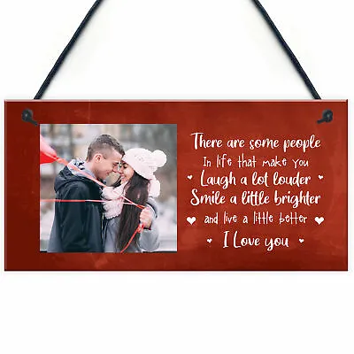 Personalised Valentines Anniversary Gift For Men Women Hanging Plaque Love Gift • £6.99