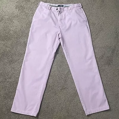 Orvis Chinos Pants Men’s 38 Pink Casual Stretch Twill Pants 36x31* Super Soft • $19