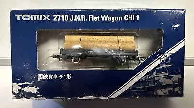 Tomix N Scale CHI 1 Log Flat Car / Wagon With Load #2710 • $10.99