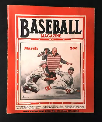 1932 March Baseball Magazine Lou Gerhig Gabby Hartnett Photo Complete VG+ • $79