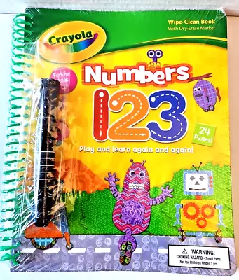 $12 • Buy Crayola Crayons Numbers 1 2 3  Activity Book With Dry Erase Marker Bendon Press