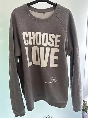 Katharine Hamnett 'CHOOSE LOVE' Sweatshirt  Size 12-14 Excellent  Cond. Rare • £12.97