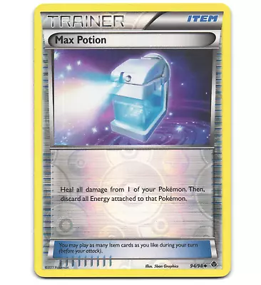 Pokemon 2011 Light Play Max Potion Emerging Powers REVERSE 94/98 Card • $2.45