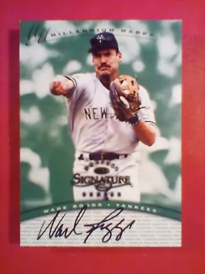 1997 Donruss  Signature Series  Wade Boggs Autograph  0746/1000 Ny Yankees  Hof • $30