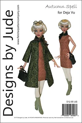 $21.54 • Buy Autumn Spell Doll Clothes Sewing Pattern For 16  Deja Vu Dolls Tonner