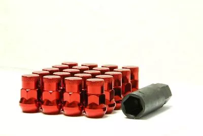 Wheel Mate Muteki SR35 Close End Lug Nuts W/ Lock Set - Red 12x1.25 35mm • $109