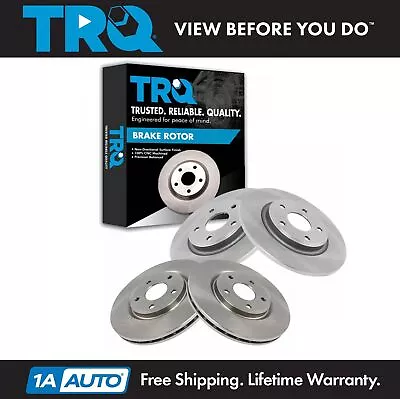 TRQ Front & Rear Disc Brake Rotor LH RH Kit Of 4 For Chrysler Dodge VW Van • $179.95