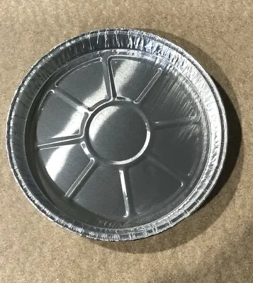 8  Round Aluminium Tin Foil Dish Tart Disposable Baking Pie Quiche NO HOLES • £7.45