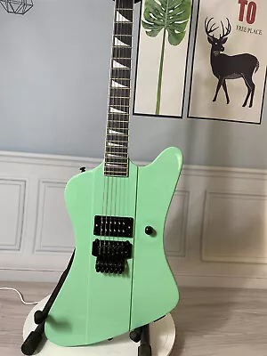 Green Body Electric Guitar 6 String H Pickup FR Bridge Black Fretboard&Parts • $274.71