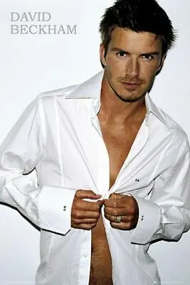 David Beckham : Shirt - Maxi Poster 61cm X 91.5cm New And Sealed • £8.49