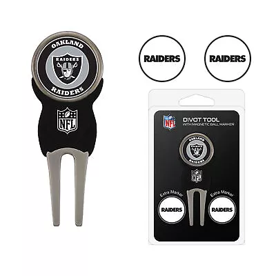 Team Golf NFL Las Vegas Raiders Divot Tool With 3 Golf Ball Markers Set • $10.99