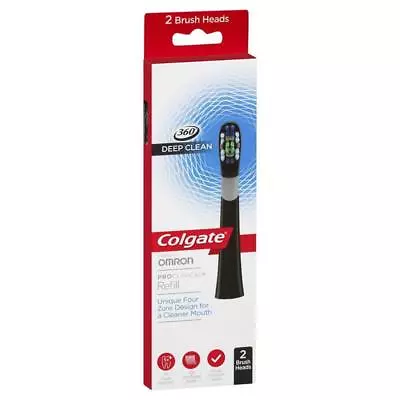 Colgate Pro Clinical 360 Deep Clean Black Brush Heads 2pk. Bulk Save. Free Post. • $29.99