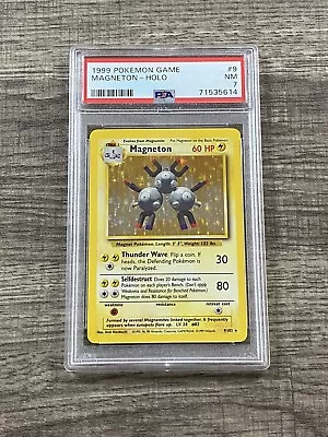 $8.50 • Buy Pokémon TCG PSA 7 Magneton 9/102 Holo Rare 1999 Unlimited Base Set