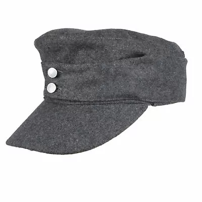 Wwii Ww2 German Army Em Panzer M43 M1943 Field Wool Cap Grey Size L-gm077 • $18.69