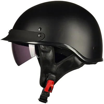 ILM Used Motorcycle Vintage Half Helmet Open Face Sun Visor DOT 205V • $24.99