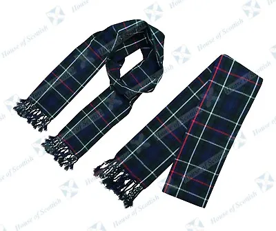 Unisex Scottish Mackenzie Tartan Scarf/sash Plaid 90 Inch Long With Fringes • £14.99