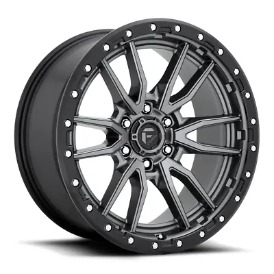 Fuel  D680 Rebel 22x9 6x135 Matte Gun Metal Black Bead Ring Wheel 22  20mm • $501