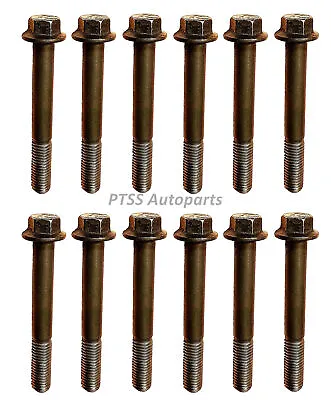 3944593 12 Pcs Exhaust Manifold Bolts For Cummins Dodge Ram 5.9L 6.7L 1998-2017 • $46.50