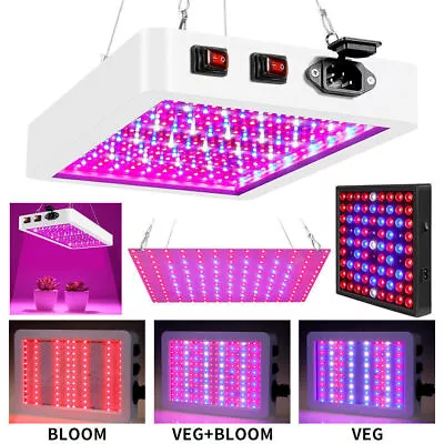 £11.29 • Buy LED Grow Light Hydroponic Full Spectrum Indoor Flower Plant Growing Lamp Panel