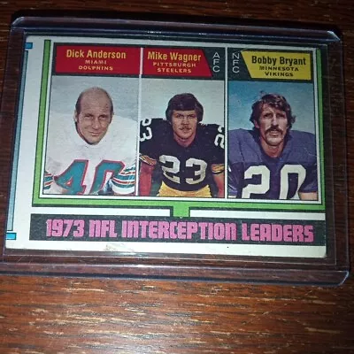 1974 Topps - #332 Dick Anderson Mike Wagner • $2.97