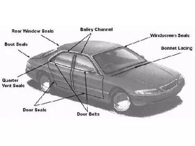 Door Belt Front Suits Mazda Capella RX2 RX7 Series 1&2 • $34.95