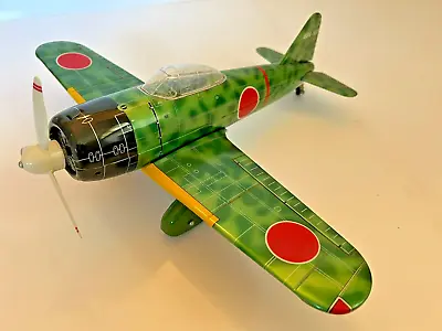 Vintage MARUSHO TIN LITHO ZERO FIGHTER PLANE. DISPLAYED ONLY *Near Mint* RARE • $167.20