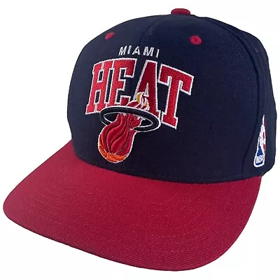 Mitchell And Ness Miami Heat #3 Dwyane Wade Hat Wool Snapback Adult Cap Hardwood • $19.18