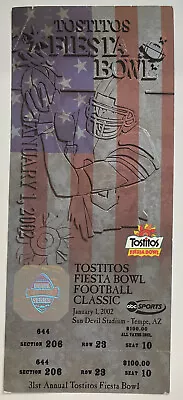 $17.99 • Buy 2002 Fiesta Bowl Ticket Stub - Oregon Vs Colorado - Sun Devil Stadium NCAA