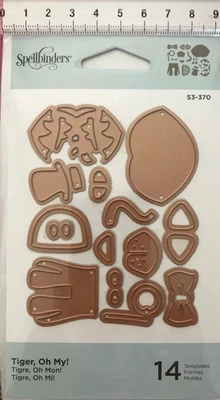 $11.25 • Buy Spellbinders ‘Tiger, Oh My!’ 14 Dies ~ S3-370 Sizzix & Cuttlebug Compatible