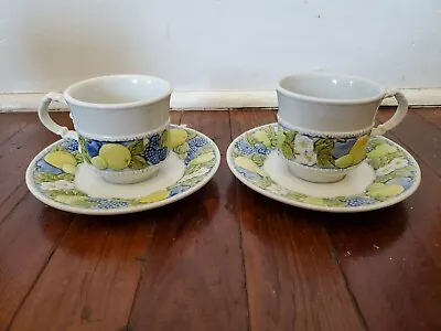 Vernon Ware By Metlox Poppytrail Florence Cup & Saucer Set (2) Each • $15