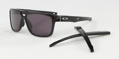 Oakley Sunglasses Crossrange Patch 9382 0160 Polished Black Warm Grey Lenses New • $169.99