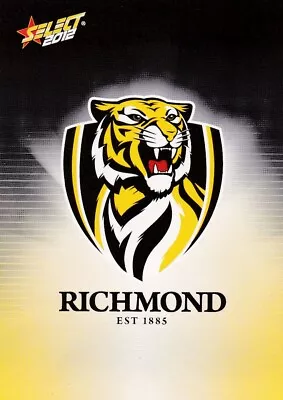 AFL 2012 Select Richmond Tigers - Checklist Card No.157 • $2.18