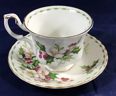 $25.99 • Buy Royal Albert Flower Of The Month December Christmas Rose Tea Cup And Saucer Set