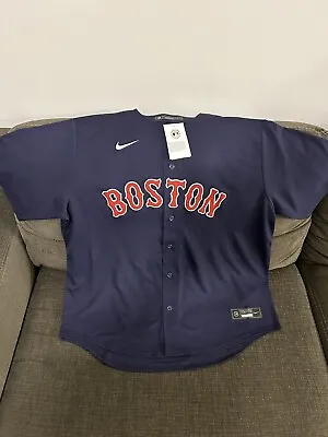 Nike Authentic Boston Red Sox MLB Baseball Alternate Navy Jersey Men’s Size: XL • $84.99