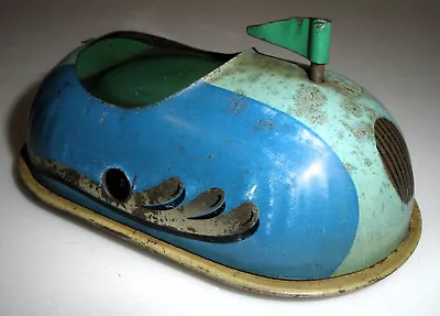 Vintage Chad Valley Tinplate Clock Work Bumper Dodgem Toy Car Rare !! • £39.95