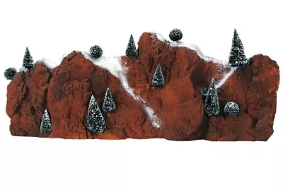 Lemax Village Rocky Mountain Scene Backdrop Landscape W/ Trees 24x10 NIB RETIRED • $69.99