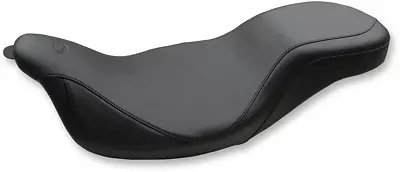 Mustang Black Classic 2 Up Super Tripper 1pc Seat Harley Fat Boy 2009 • $520