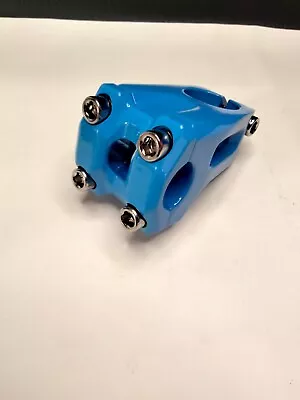 Hard$Luck Mid School Bmx Threadless Stem 50mm Reach Front Load Maui Blue • $28.28