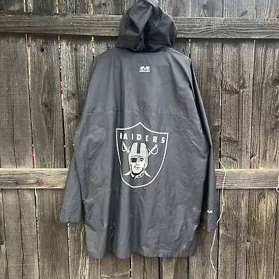 Vintage 90s NFL Oakland Raiders Mirage Rain Jacket • $35