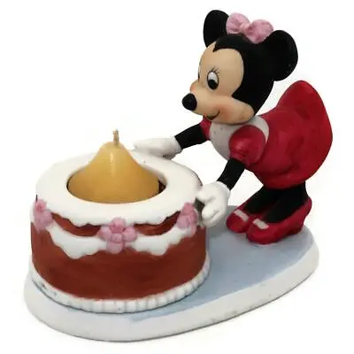 Disney Gift-Ware Minnie Mouse Birthday Cake W/ Candle Figurine 4  • $22.49