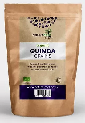 Organic Quinoa Grain (White) - Raw | Premium Taste | Natural Superfood Seeds • £5.99