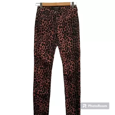 Maison Scotch Punk Radar Animal Print Cord Jeans 24/32 • $45