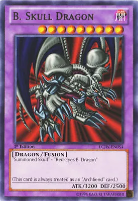 B. Skull Dragon RARE Yugioh LCJW-EN054 1st Edition Black Skull Joey Wheeler - LP • $5.99