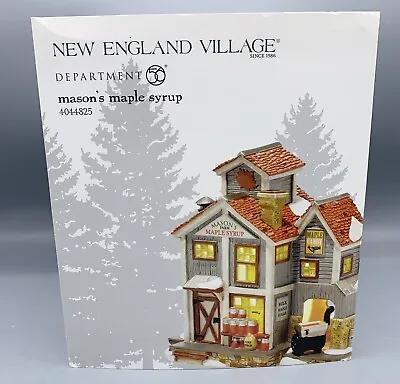 DEPT 56 NEW ENGLAND Village MASON'S MAPLE SYRUP • $139.95