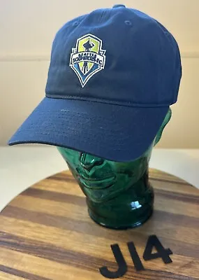 Nwot Mitchell & Ness Seattle Sounders Fc Soccer Hat Blue Strapback J14 • $13.59