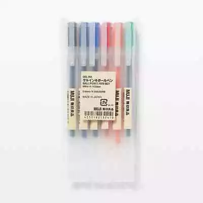 MUJI Gel Ink Ballpoint Pen 6-Color Set 0.5mm From Japan • $42