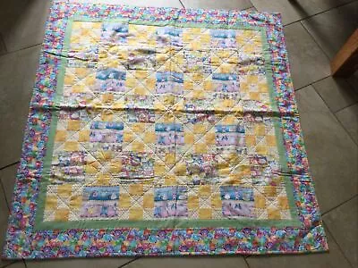 Nursery Cot/Bed Quilt Topper Handmade Ex Cond • £15