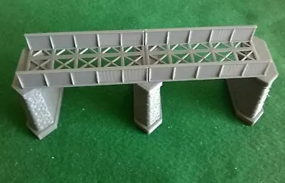 Girder Bridge N Gauge Model Railway Single Track  Support Piers Stonework Detail • £9.29