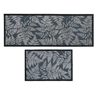 £33.24 • Buy JVL Mega Mat (Fern) Dirt Trapper Door Mat & Machine Washable 