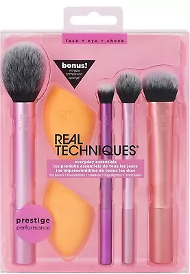 Real Techniques Everyday Essentials Plus With 2 Bonus Miracle Complexion Sponge • $16.45